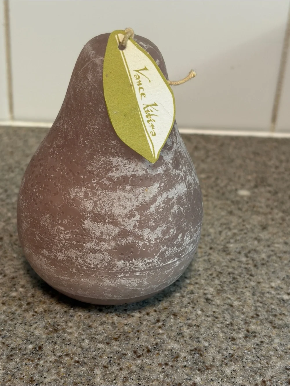Purple Pear-Shaped Decorative Candle